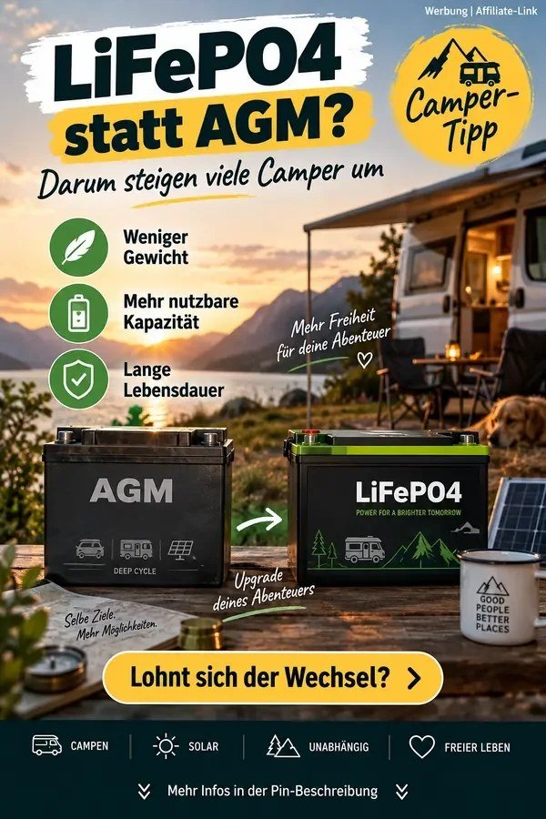 LiFePO4 und AGM Batterie im Vergleich